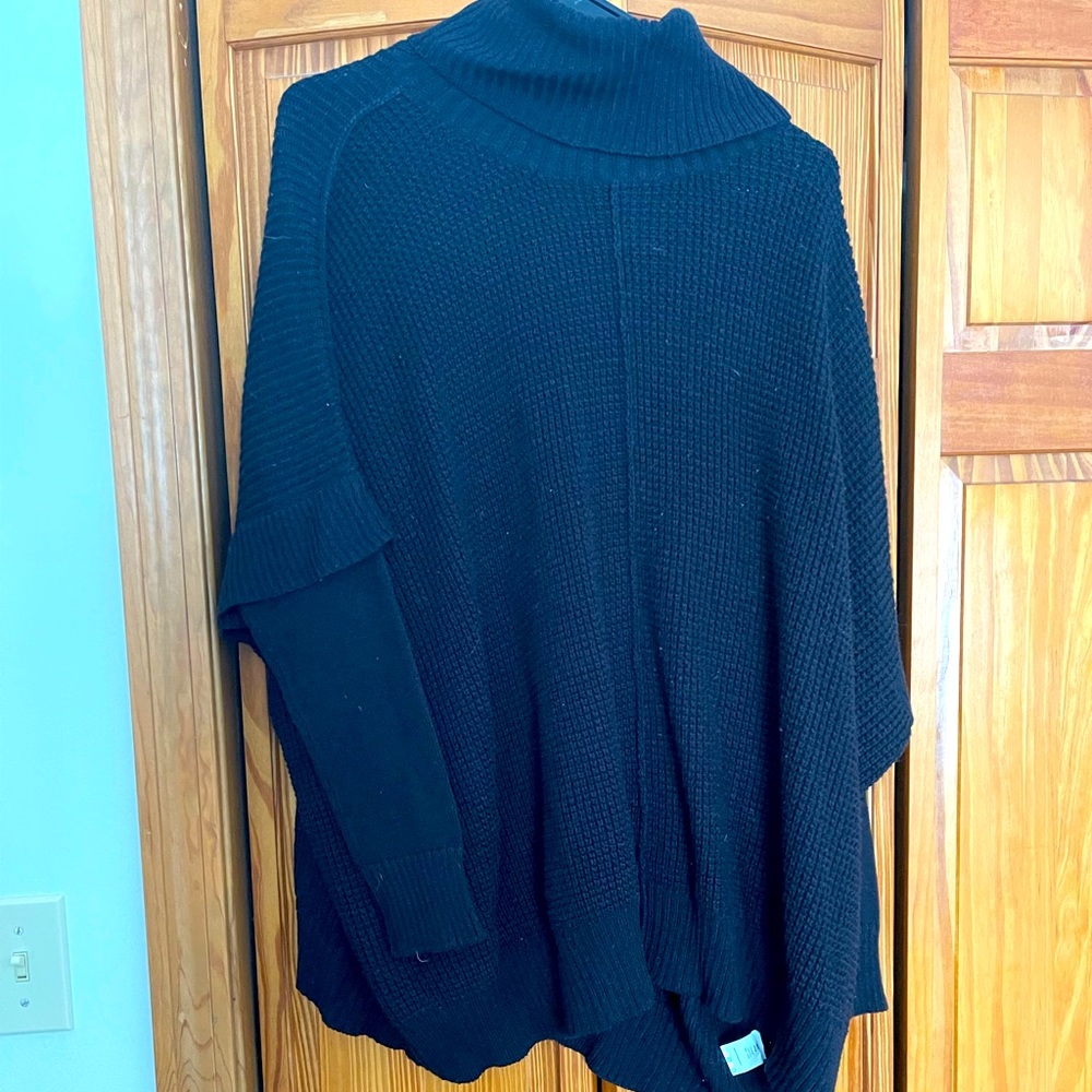 Black Cowel Neck Sweater